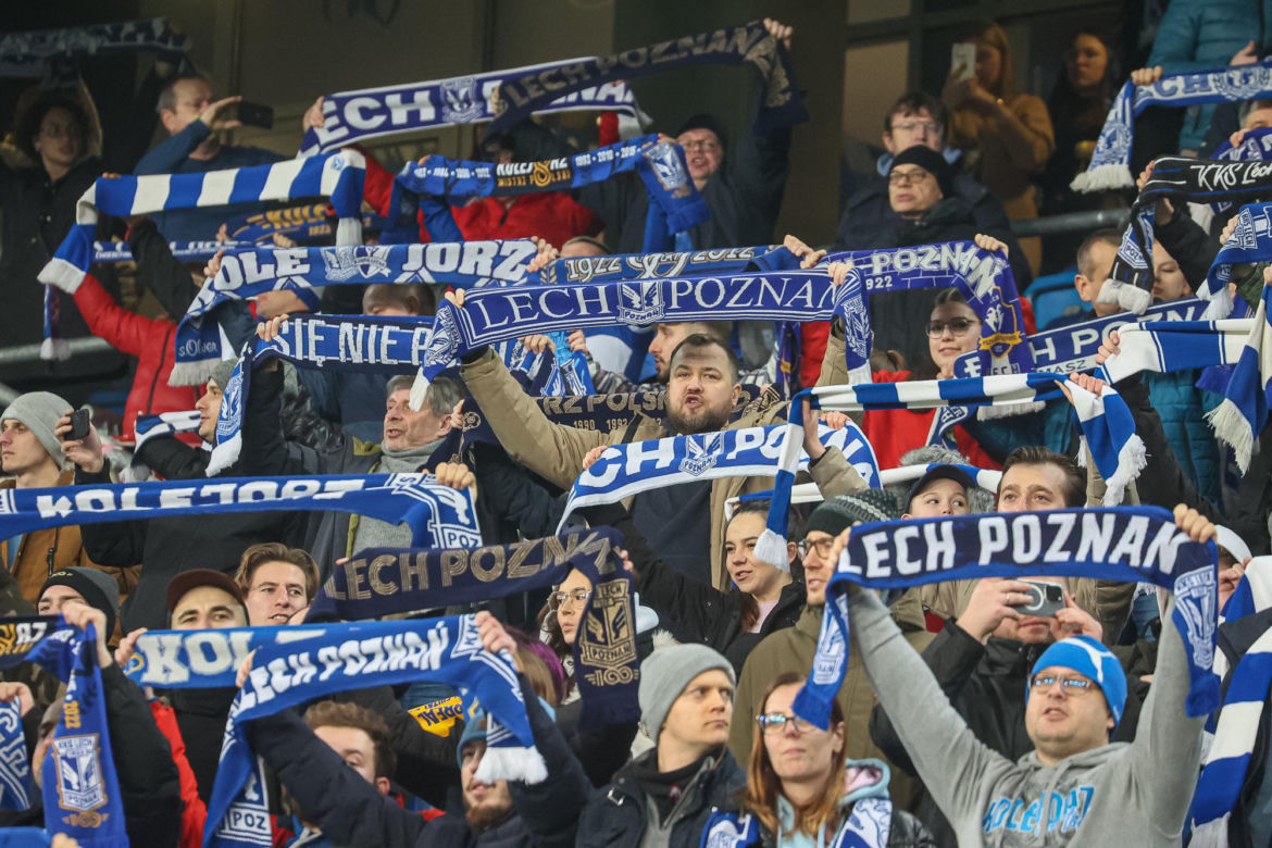 Lech Poznań - Zagłębie Lubin. Tak bawili się kibice na meczu PKO BP Ekstraklasy (10.02.2024)