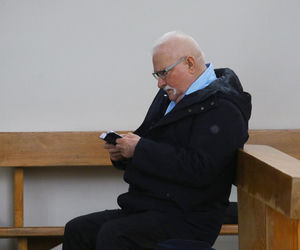 Lech Wałęsa bez temblaka