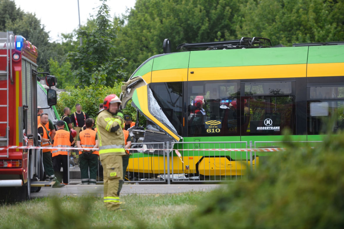 Zderzenie tramwajów w Poznaniu