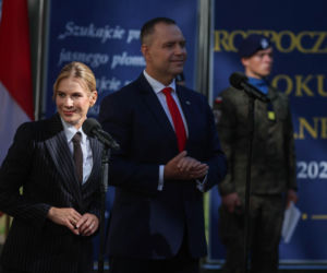 Karol i Marta Nawroccy na rozpoczęciu roku szkolnego