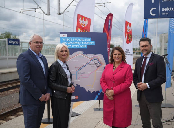 Więcej pociągów na Warmii i Mazurach