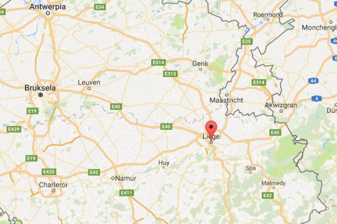 Mężczyzna z maczetą w belgijskim Liege