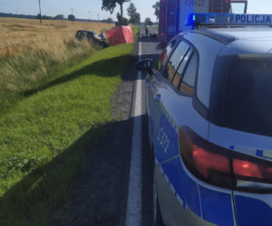 Tragiczny wypadek w Pląchotach! 49-latek zginął na miejscu [ZDJĘCIA]