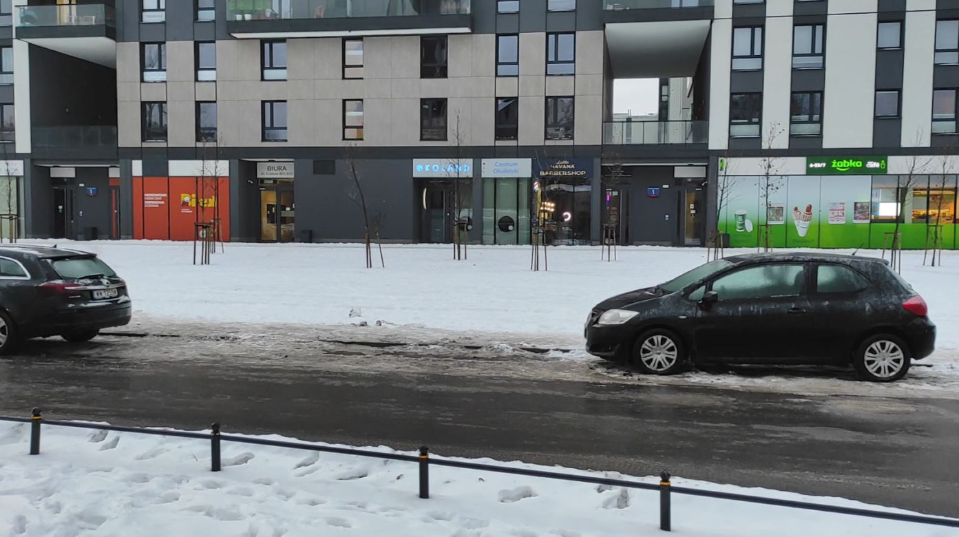 Gołoledź w Warszawie 20.12.2022