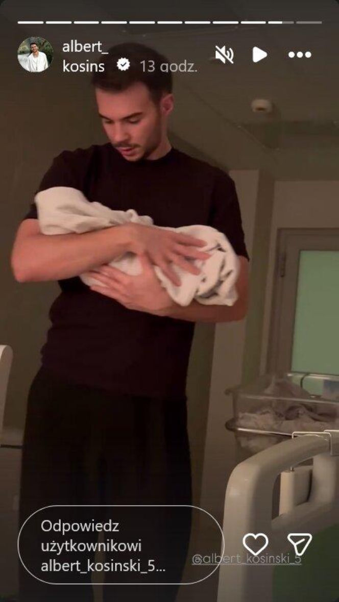 Ledwo przeciął pępowinę, już wirował z maluchem! Co za sceny na porodówce