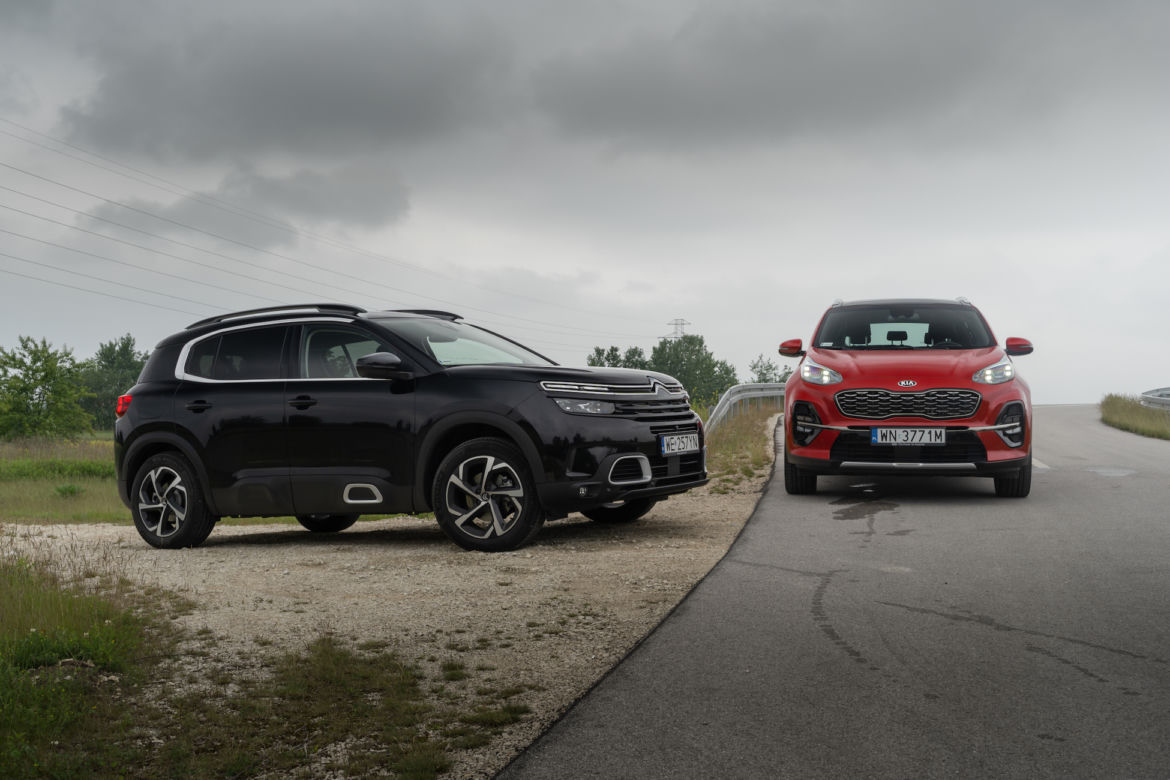 Citroen C5 Aircross 1.5 BlueHDI 130 KM EAT8 Shine vs. Kia Sportage GT Line 1.6 T-GDi 177 KM DCT7 4WD