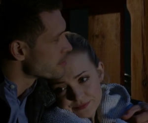 M jak miłość odc. 1080. Joanna (Barbara Kurdej-Szatan), Tomek (Andrzej Młynarczyk)