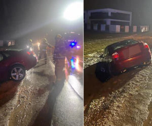 Pijany kierowca spowodował wypadek w Dawidach. Prawie dwa promile!