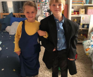 M jak miłość. Szymek (Staś Szczypiński), Maja (Laura Jankowska)