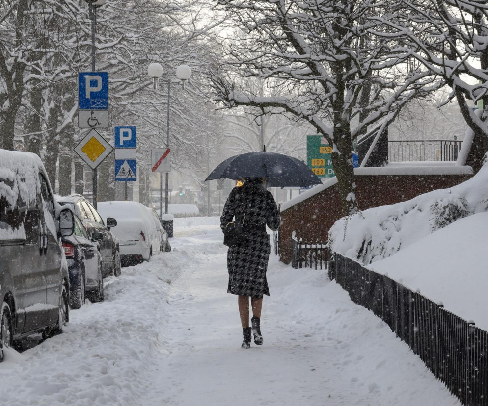 Opady śniegu, atak zimy w Polsce