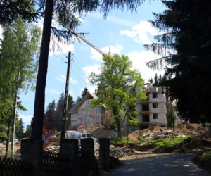 Czarny Kamień Resort & SPA – nowa inwestycja w Szklarskiej Porębie. Widok na budowę 