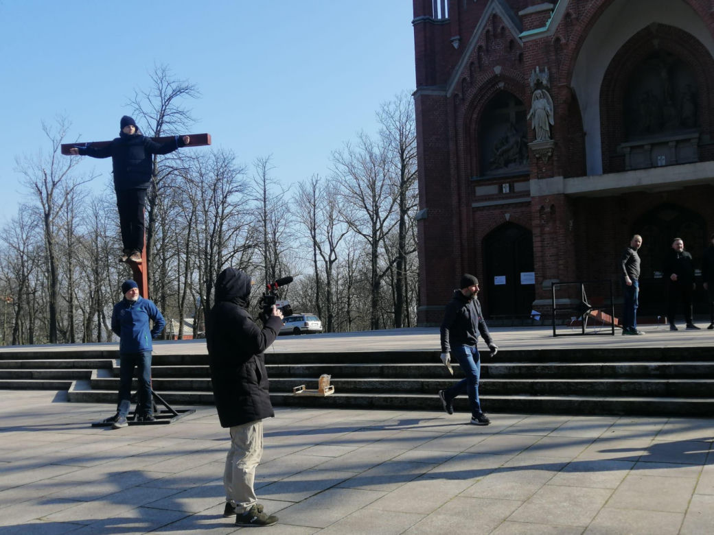 Przygotowania do Misterium Męki Pańskiej w Piekarach Śląskich