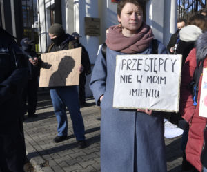 Protest pod Ambasadą Rosji