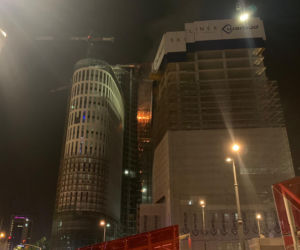 Gigantyczny pożar w centrum Warszawy