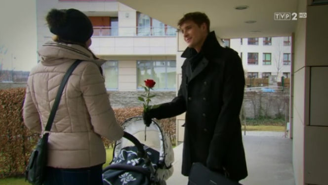 M jak miłość odc. 1148. Marcin (Mikołaj Roznerski), Janka (Joanna Osyda)