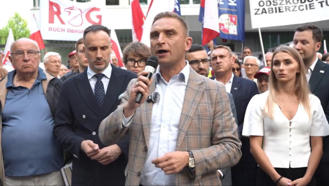Manifestacja ROG w Warszawie. Żądali reparacji