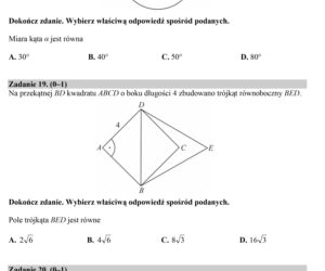 Egzamin gimnazjalny 2018 - część matematyczna