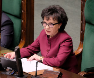 Pani marszałek Elżbieta Witek w sejmie