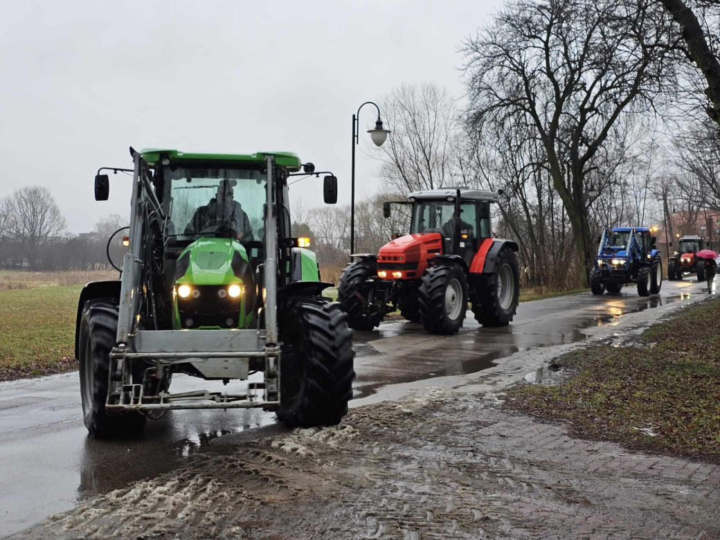 Protest rolników w Piotrkowie Trybunalskim