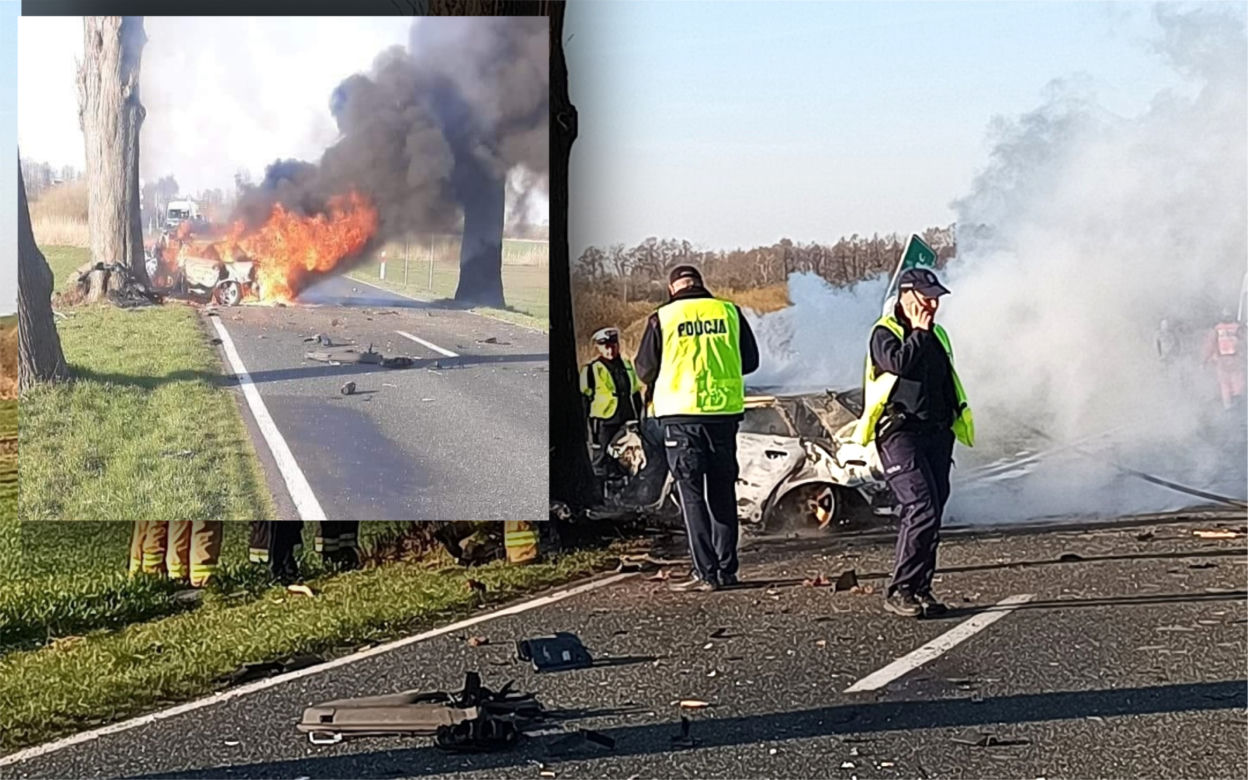 Tragiczny wypadek w miejscowości Głogowiniec [ZDJĘCIA] 