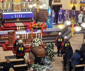 Pogrzeb górnika z kopalni Bielszowice