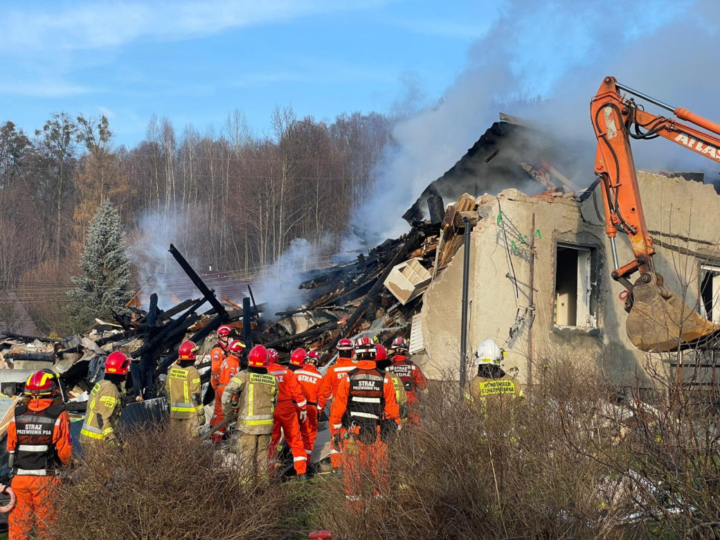 Wybuch w Ustroniu. Strażacy wyciągali spod gruzów ciało przyjaciela. Koszmar rozegrał się w ułamku sekundy