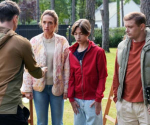 Barwy szczęścia, odcinek 3321. Danek (Marcin Bikowski), Asia (Anna Gzyra), Emil (Artem Malaszczuk), Hubert (Marek Molak)