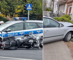 Zmiótł seatem motocyklistę. Koszmarny wypadek na Pradze