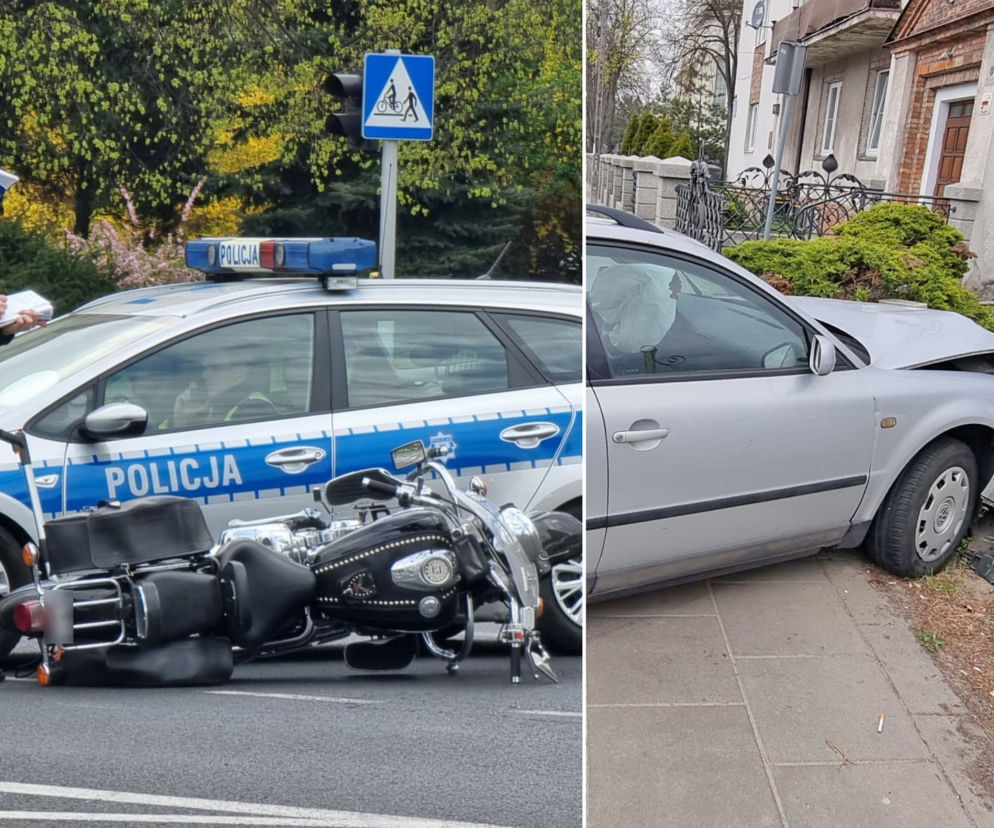 Zmiótł seatem motocyklistę. Koszmarny wypadek na Pradze