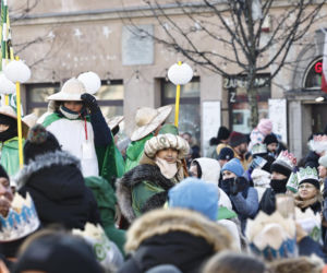 Karol i Marta Nawroccy na Orszaku Trzech Króli