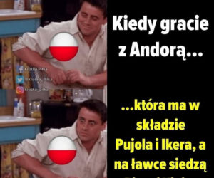 Internauci komentują mecz Andora - Polska: Mateusz Gotówka jest na pierwszym planie! [MEMY]