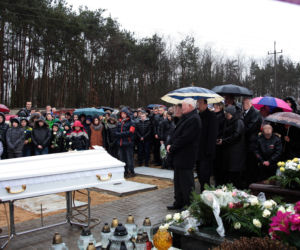 Pogrzeb Marcina Mendzy z Mokobód, który utonął w rzece Liwiec