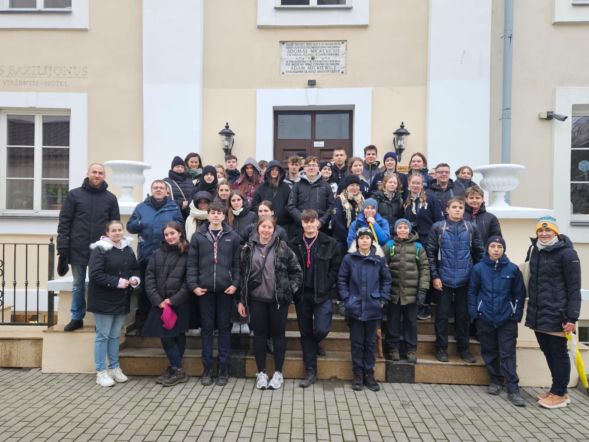Wolontariusze SKC z Połczyna-Zdroju oraz Skauci Europy z drużyn słupskiej i sławskiej w Wilnie