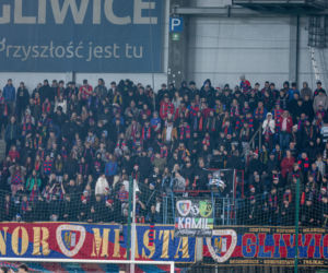 Kibice na meczu Piast Gliwice - Legia Warszawa