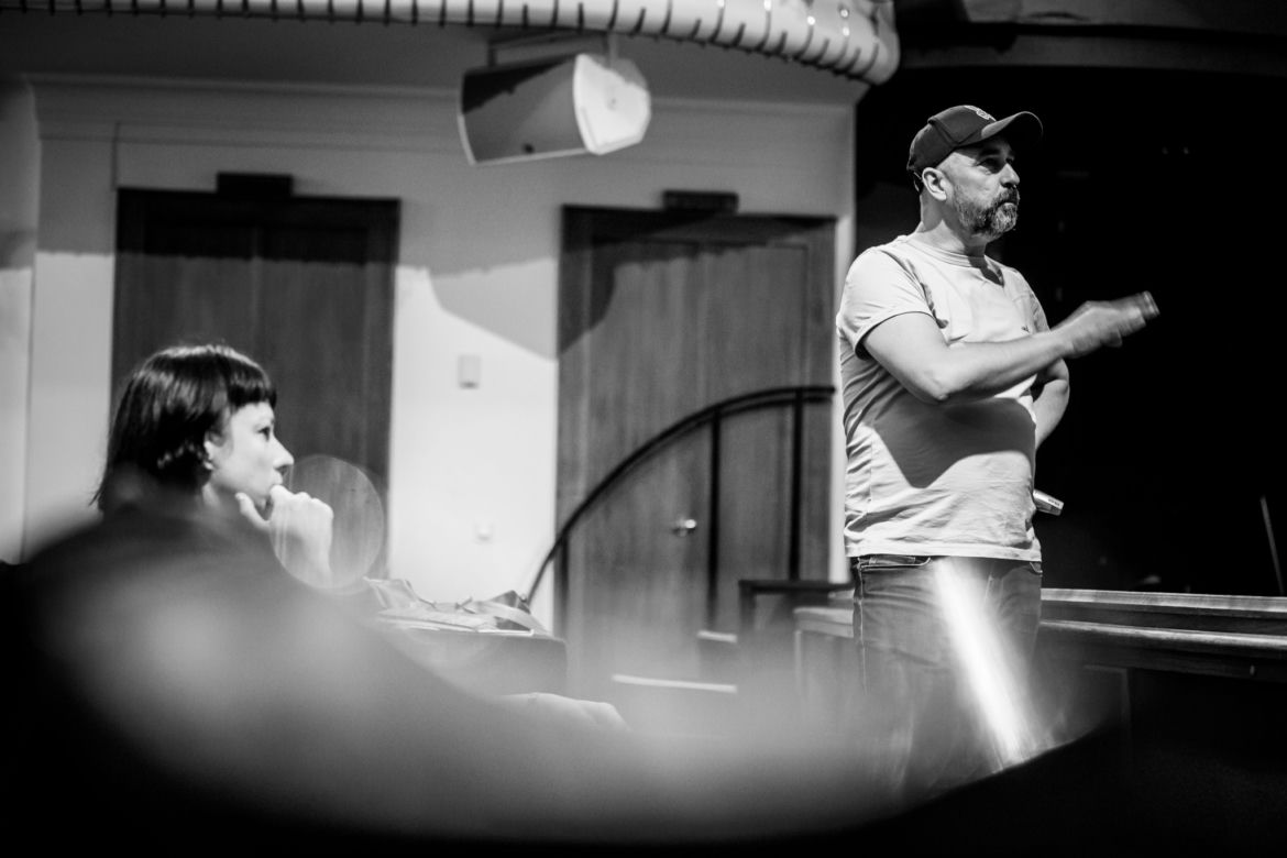 "Węgla nie ma". Próba do przedstawienia w Teatrze Śląskim
