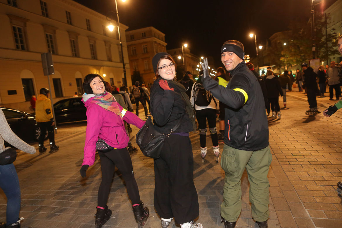 Nightskating po Warszawie