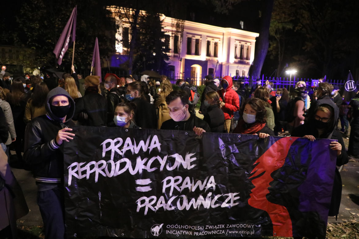 Protest kobiet w Warszawie
