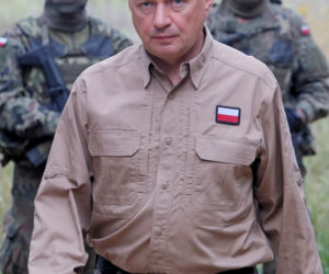 Mariusz Błaszczak na granicy polsko-białoruskiej