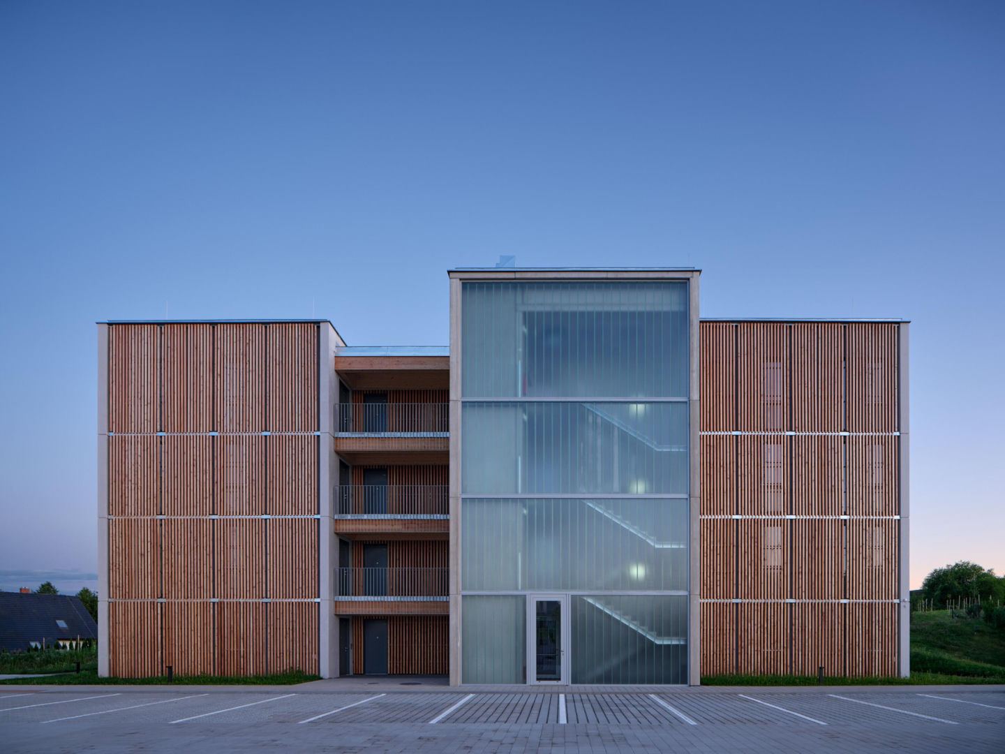 Drewniana mieszkaniówka w czeskim Zdarze