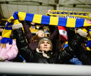 Arka Gdynia - Lechia Gdańsk: Zdjęcia kibiców z derbów Trójmiasta w ramach 23. kolejki PKO BP Ekstraklasy