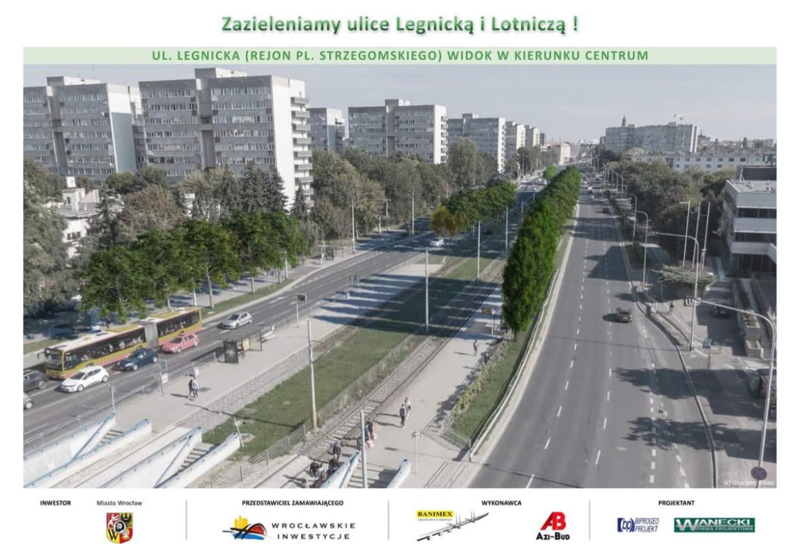 Kilkaset drzew podadzą na Legnickiej i Lotniczej