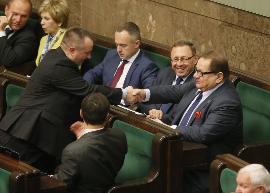 Sejm gratuluje Kaliszowi syna