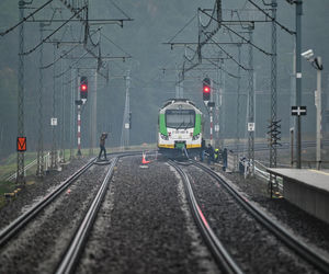 Miejsce uszkodzonych torów
