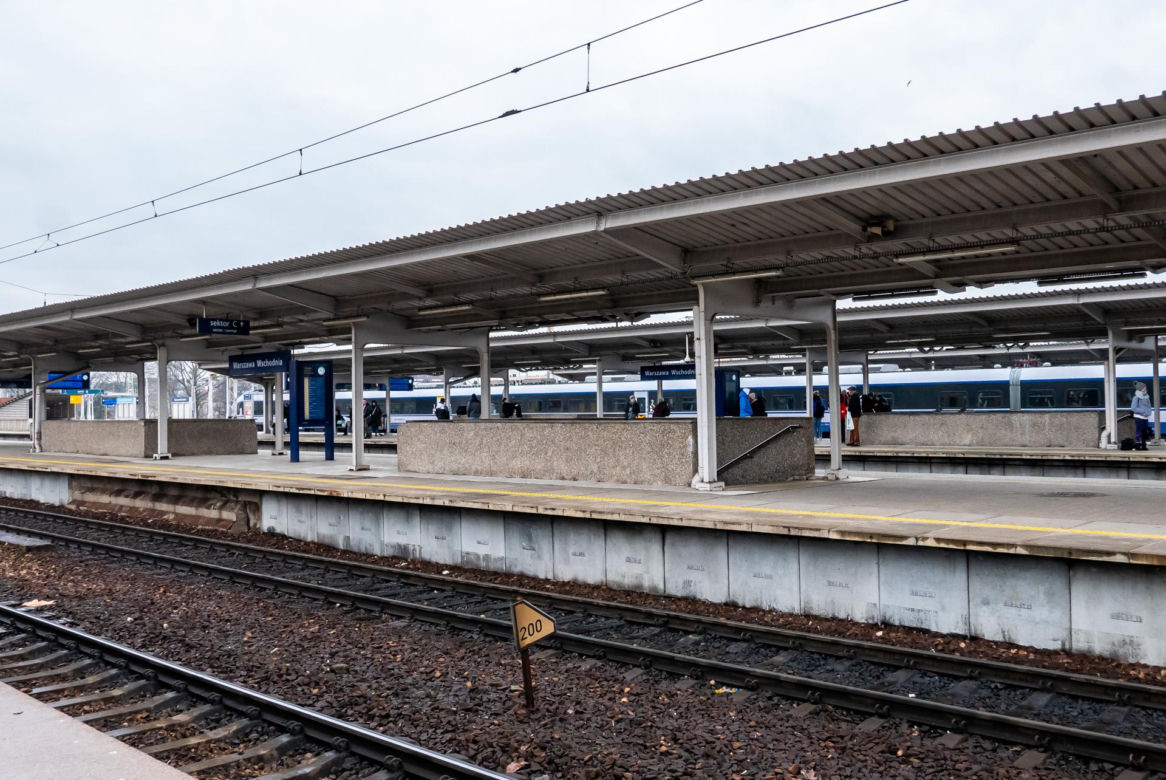 Dworzec PKP Warszawa Wschodnia przed przebudową w ramach remontu linii średnicowej