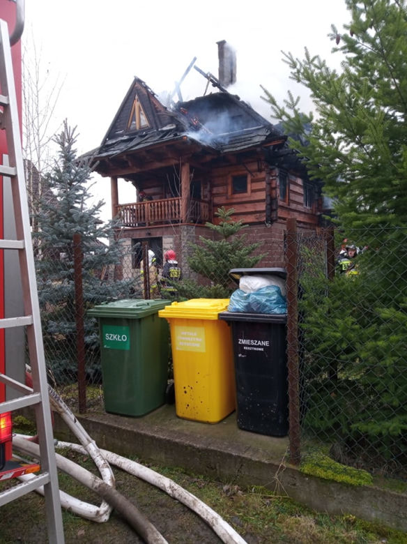 Pożar w Kotowicach pod Wrocławiem