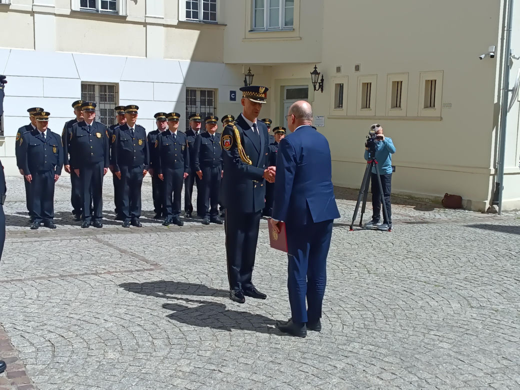 Ślubowanie nowego komendanta Straży Miejskiej w Grudziądzu