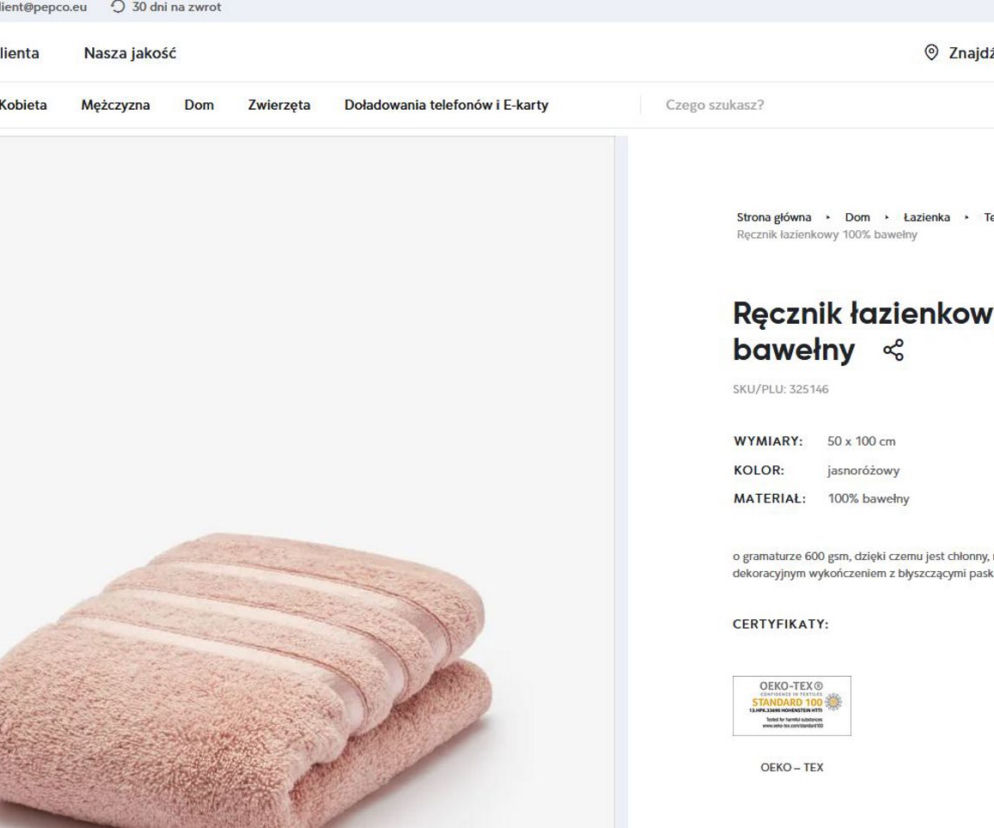 MEGA tanie ręczniki w Pepco