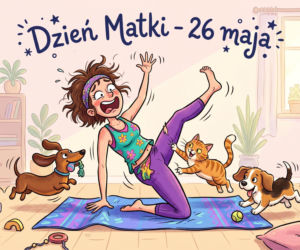 Śmieszna kartka na Dzień Matki