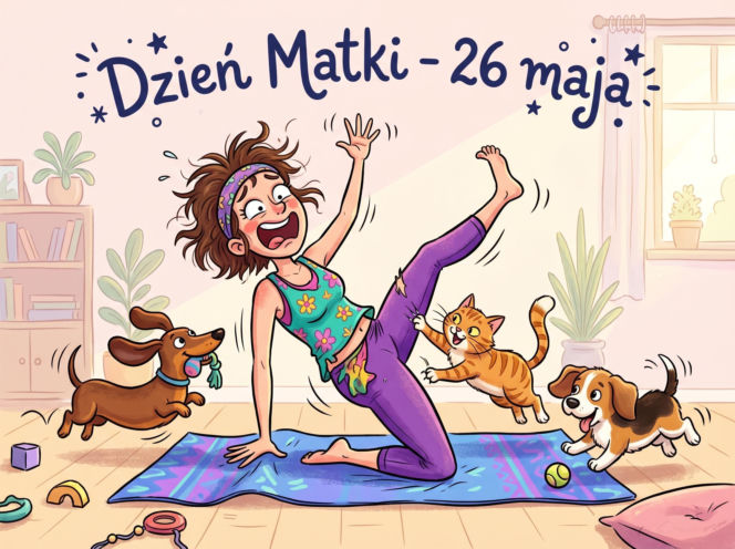 Śmieszna kartka na Dzień Matki