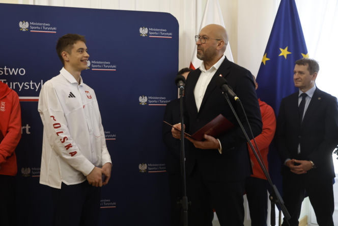 Kacper Tomasiak, Władimir Semirunnij i inni na spotkaniu u Ministra Sportu